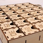 Wooden DIY EID Mubarak Calendar Ramadan Muslim Islam Decor Home Party Countdown