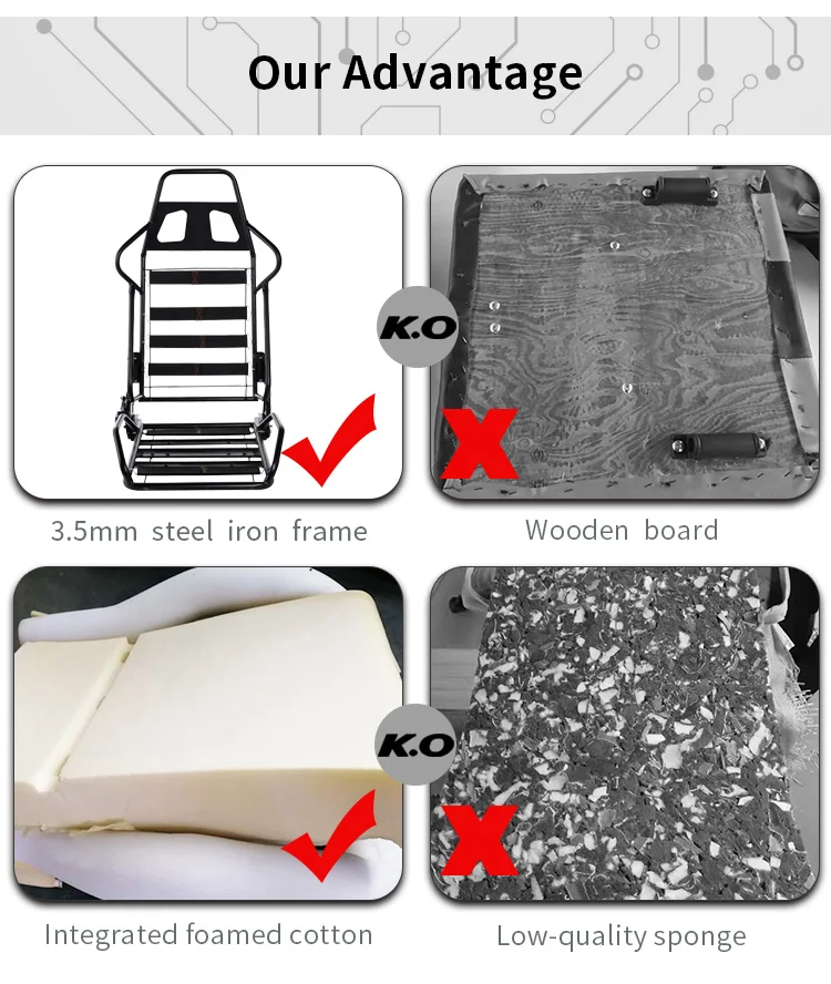 Cheap Racing Style Office Chair Ergonomic Executive Computer Gaming Chair