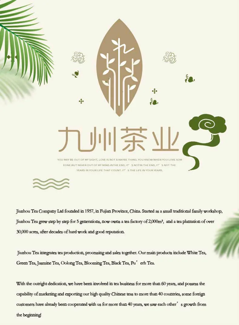 Organic Chinese Loose Small Jasmine Dragon Phoenix Pearl Mo Li Long Zhu Green Tea-