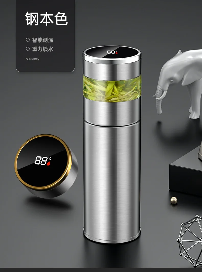 Hot Selling Ceramic Liner Vacuum Cup Intelligent Tea Bottle Separation 316 Stainless Steel Tea Cup Drinkware Vacuum cup