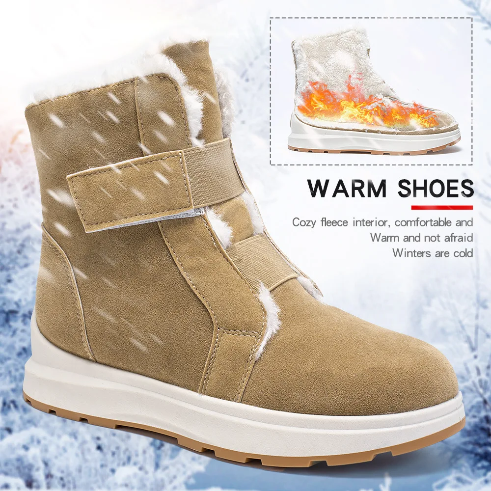 High Quality Hard-Wearing Light Weight Custom outdoor running Flat Women Winter Boots