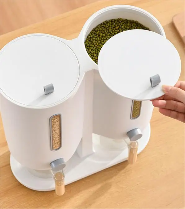 Kitchen Insect-proof Grain Dispenser Box Airtight Rice Storage Container Cereal Storage Bucket