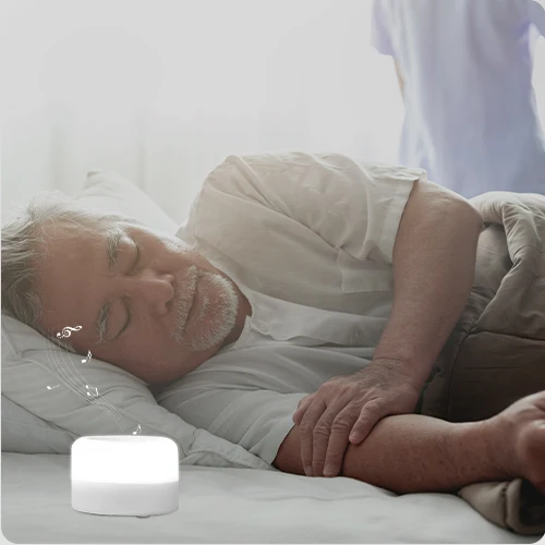 White Noise Sound Machine Baby with Night Light Rechargeable Portable Lullaby Machine Baby Soother for Kids Adults Sleep factory