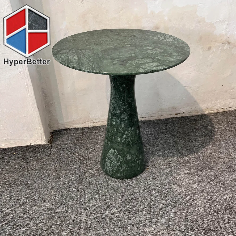 green marble side coffee table