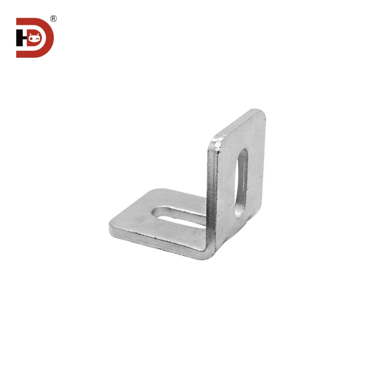 Aluminum Profile Corner Fittings 20/30/40 Iron Corner Code M8 Long Hole L Corner Seat Fixing Parts Connecting Parts factory
