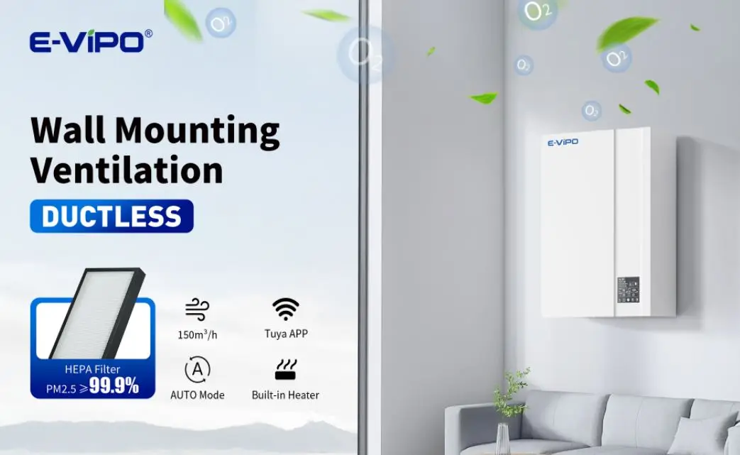 Air Purifier, E-VIPO, APP, Wall, HEPA - detail 2