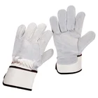 Leather Winter Work Gloves High Quality Lined Cowhide Split Leather Winter Safety Work Gloves