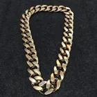Necklace Hiphop Big Initial Plastic Choker Chunky HipHop Chain Necklace