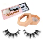 Human Hair Eyelashes Hair Hair Eyelash Private Label Long Lasting Curl Fluffy Fiber Thin Band Human Hair Eyelashes