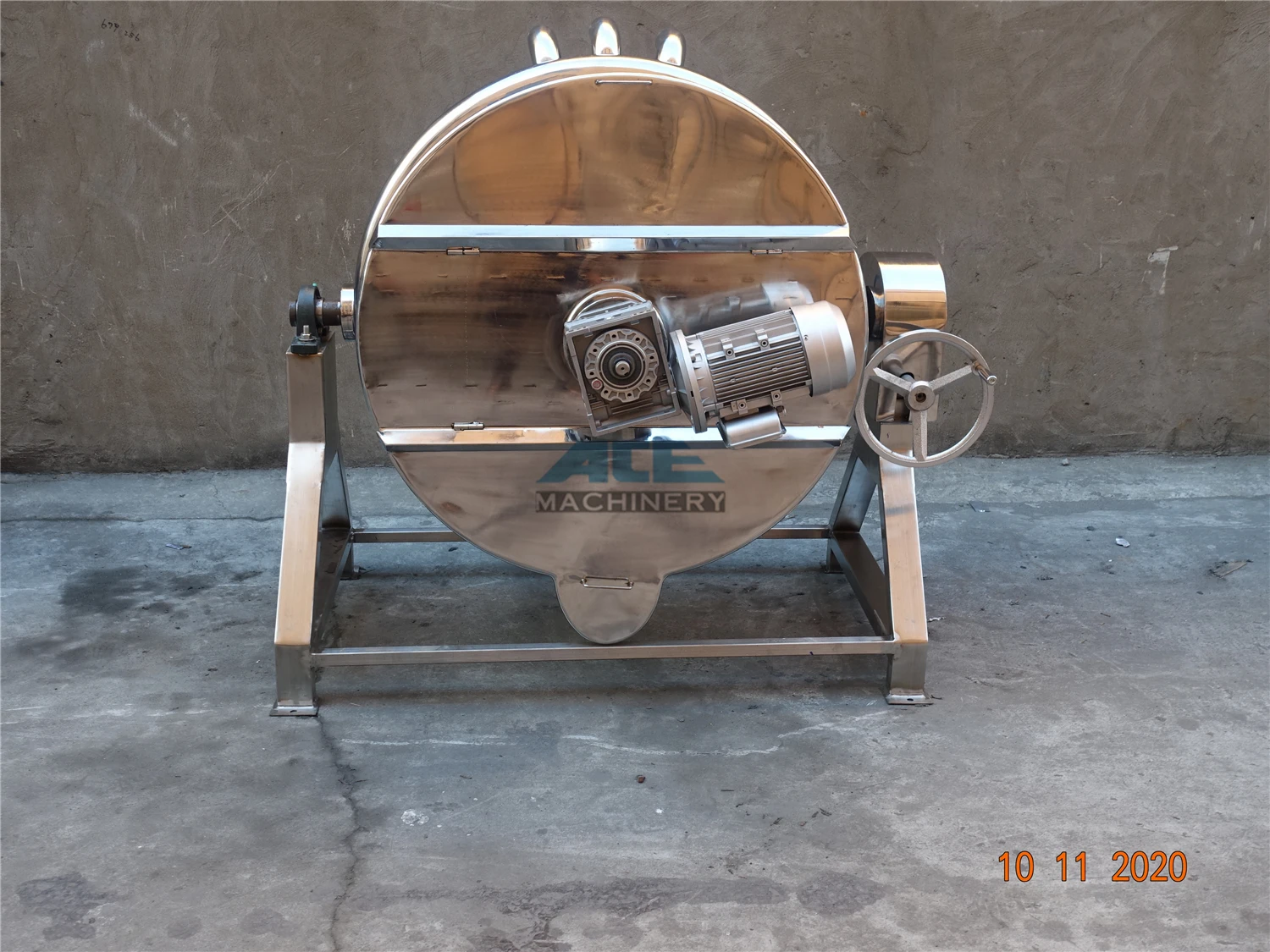 Food Jacketed Cooking Kettle With Agitator Double Jacketed Kettle