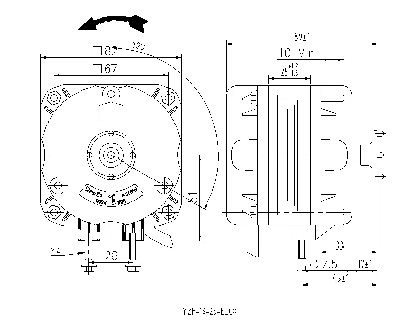Elco Type Refrigerator, 110V, 16W, YZF-16-25, IE2 - detail 6
