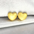 Heart Pendant 18K 24K Pure Gold 3D Hard Gold Classic Charms Heart Pendant Necklace Women Jewelry