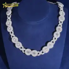 Luxury 925 Sterling Silver 17mm VVS Moissanite Cuban Link Chain Fine Jewelry Men Iced Out Diamond Infinity Cuban Link