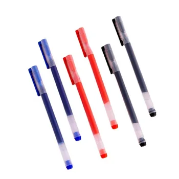 Extra Fine Point Gel Ink Pen 0.5 mm Quick Dry Plastic Pen Custom Logo Available Red Blue Black Yellow Green Multi-Color Pink