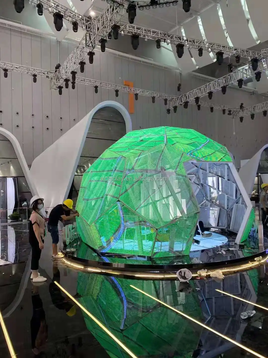 product factory high quality can be customized ledtransparent film screen flexible transparent led display screen for glass video walls400-4