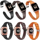 2021 Hot-selling Luxury Popular High-quality Genuine Leather Color Watch Band For Apple Watch Smart Watch