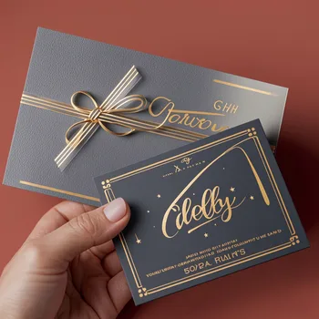 Customized Card Business Card Game Gift Cards Laser Printing QR Code Personalized Custom Logo Gift Card