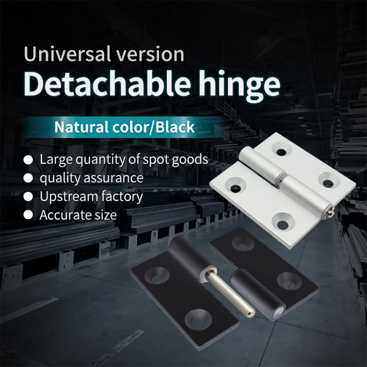 Detachable Aluminum Hinge HFC31-62 Aluminum Profile Hinge HHPNLR8 Drawer Cabinet Door Available in Quick Release Type details