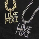 Zircon Zircon Personalised Initial Letter Pendant Necklace Custom Diamond Zircon Name Necklaces