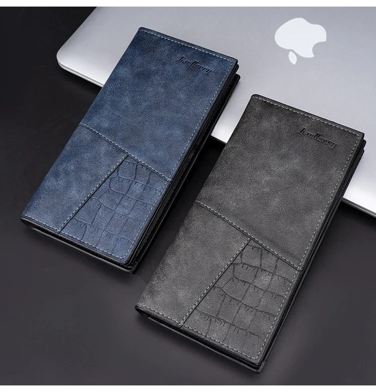 wholesale big pu leather clutch wallet with zip for men