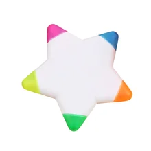 Star Shaped Highlighter Flower Shape Watercolor Highlighter Pens Petals Highlighters 5- In- 1 Fluorescent Markers for Planner