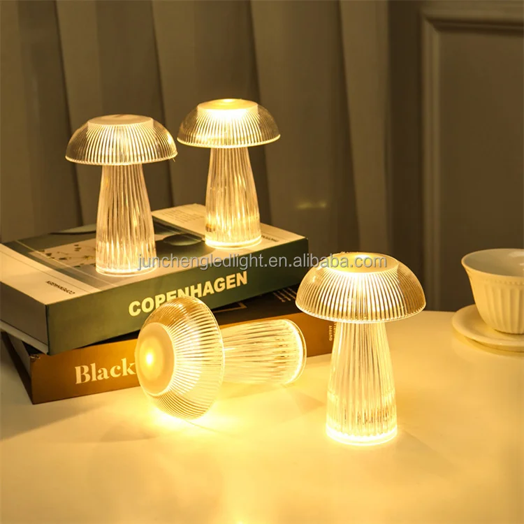 mushtoom jellyfish shape led table lamp 3d