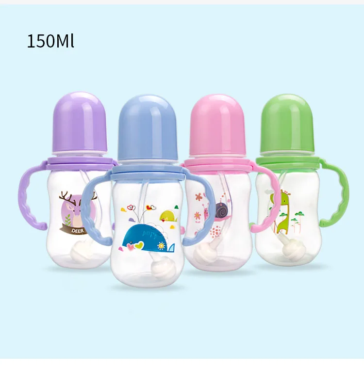 Cheap Hot Selling Products Eco Friendly Food Grade Pp Newborn Plastic Anti Colic Milk Baby Feeding Bottle With Handle