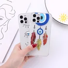 Case Best Selling Painted TPU Evil Eye Transparent Soft Shell Mobile Phone Case