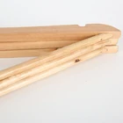 Luxury Adult Natural Color Garment Strong Wooden Coat Hangers For Clothes