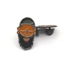Gold Us Badge Custom Animal Badge Black People Rapper Star Cat Hard Enamel Gold Plated Cartoon Metal Lapel Enamel Pins
