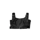 Vest Faux Leather Wrapped Chest Strap Spring New Sexy Buckle PU Leather Waistcoat Vest
