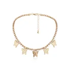 Collar Elementkette Collar Sterling Silver 925 Jewelry Set Copper Butterfly Necklace For Girl