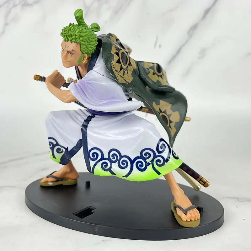 Japanese Anime One Pieces Roronoa Zoro Figurine Combat Ver Pvc Action