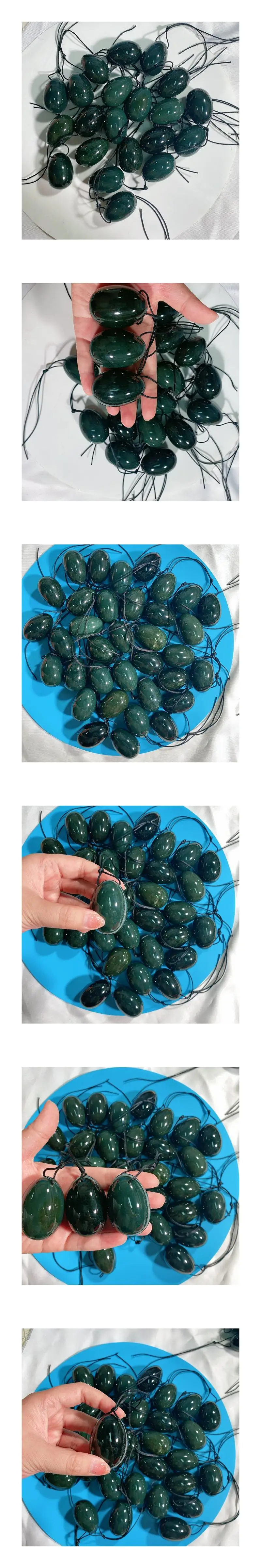 Natural Nephrite Jade Yoni Egg Vagina Crystal Eggs For Women Rose