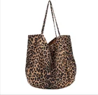 Fashion Fashion New Retro Printed Leopard Casual Tote Leopard Lady Fashion Handbag