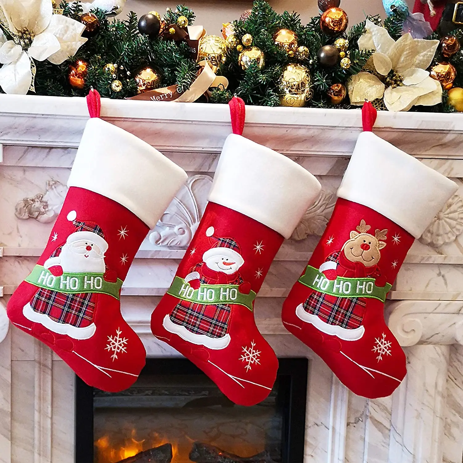 christmas sock booties