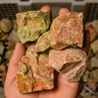 Rough Tumbled Crystals Crystals Wholesale Bulk Unakite Rough Quartz Natural Chunky Crystal Healing Tumbled Stones
