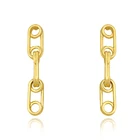 Weight Earrings Trending Handmade Light Weight Stud Hoop Brass Earrings For Girls And Women