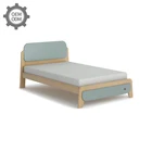 Bed Kids Wooden Beds HANHAO OEM ODM Bedroom Solid Children Wood King Size Kids Double Bed With Storage