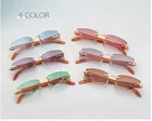 Trend Promotion Trend Parada Rimeless 2 Tone Buffalo Horn Chunky Sunglasses Sun Glasses