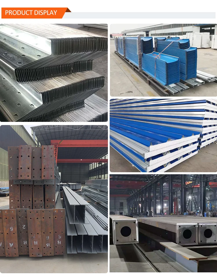 Sandwich Panel Wall Cladding Steel Structure Prefabricated Steel