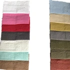 Cotton Fabric Crepe Cotton Fabric 16S*16S 100% Cotton Sand Washed Crepe Fabric For Garment In Stock