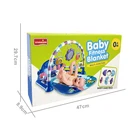 Kids Soft Playmat Activity Gym Mat Waterproof With Hanging Rattles And Piano