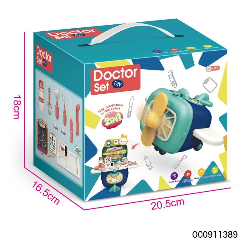 Role playing mini doctor medical tools educational toys set for kids pretend play