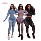 Women Workout Sets Quickly Dry Printed Women Active Wear Yoga Fitness Set Workout Clothing