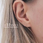 Stud Earrings Earring EManco Hot Selling Stainless Steel Tiny Ball Stud Earrings Women Men Initial Ear Jewelry
