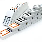 Wooden Domino Wooden Dominoes Custom Printed Baby Brain Development Play Toy Educational Wooden Domino For Board Game