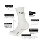 Socks Quality OEM High Quality Low MOQ Medias Cotton Sport Men Custom Socks Crew Embroidery Custom Print Logo Socks Custom