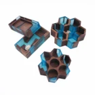 Jewelry Box Epoxy Resin Decorate Wood Gift Jewelry Box