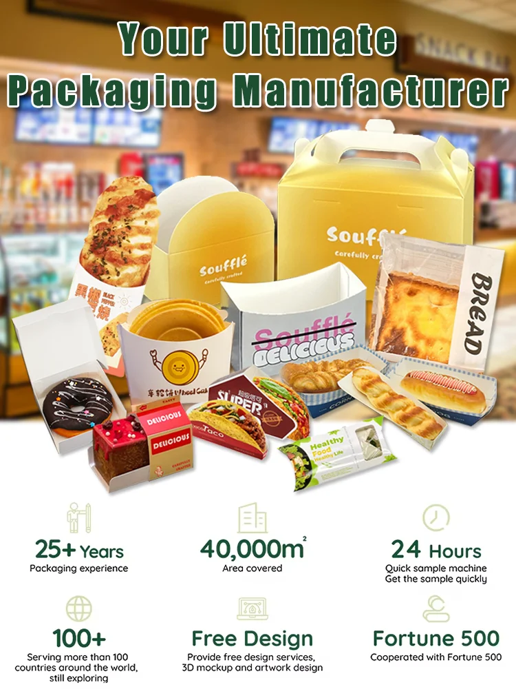 Vlastní logo Tištěné Arabština Halal Restaurace Gril Zabalení Tarna Shawarma Přihrádka Box Kebab Polštář Box Papírové balení